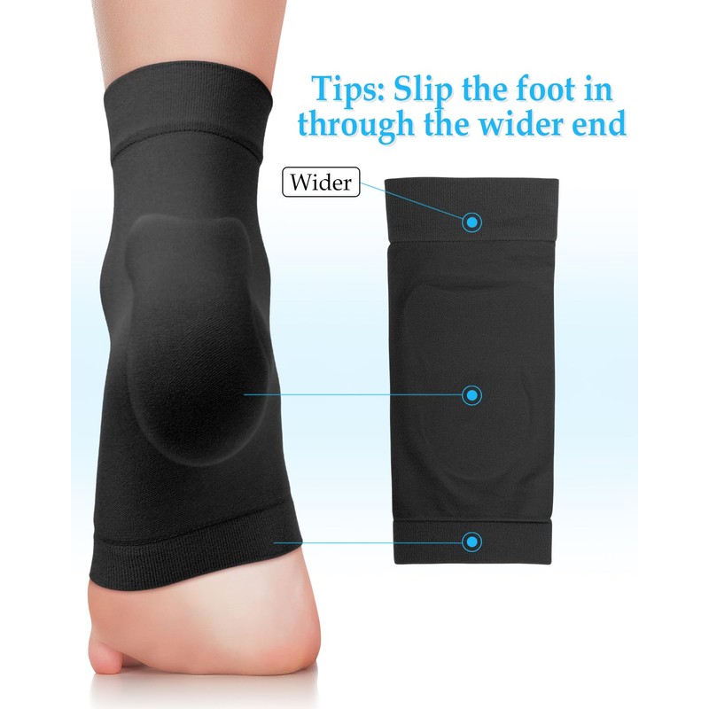 DLMDLM Achilles Tendonitis Heel Protector Socks, One Pair of Premium