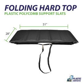 PCC Bucket Truck Parts FOLDING HARD TOP Bucket Cover - 28" x 51"