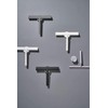Zone Denmark Duschabzieher/Bad- und Duschwischer mit Halter, Silikon und Kunststoff,