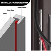 Silicone Weather Stripping Door Seal, 20FT Self Adhesive D-Shaped Door