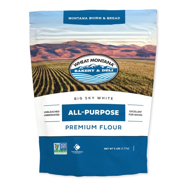 Unbranded Wheat Montana Bakery, White All-Purpose Unbleached Flour, 10 lbs