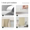 Self Adhesive Portable Blackout Curtains for Bedroom Easy to Install