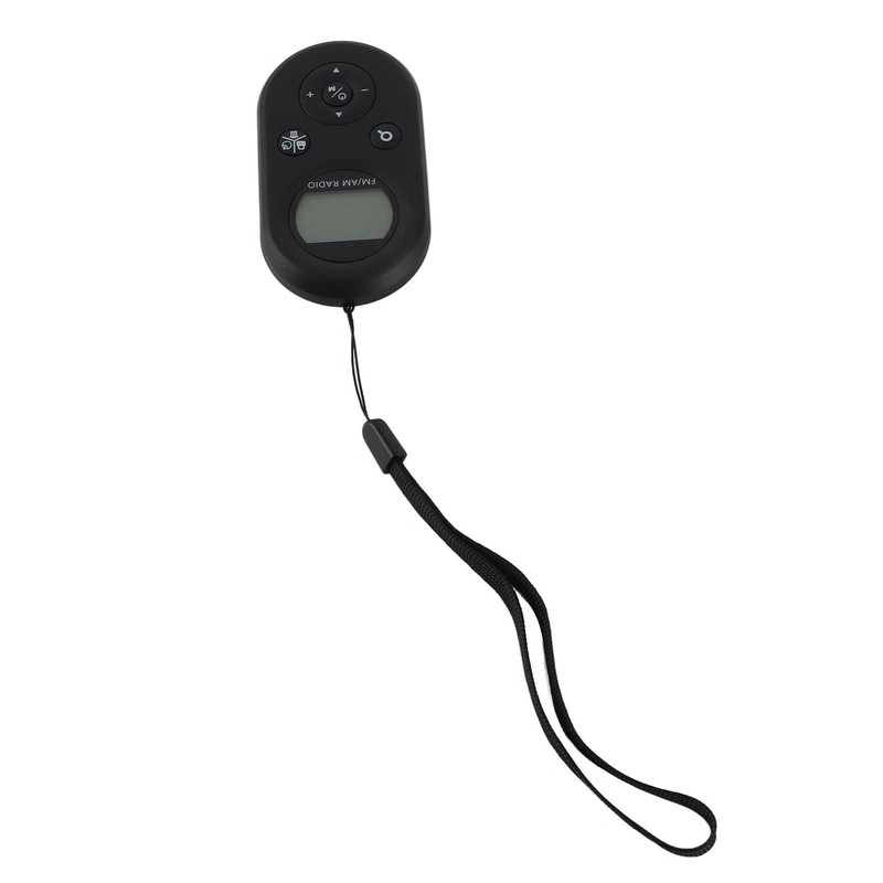 Pocket Radio Black with Backlight Rechargeable LCD Display 500mAh Portable