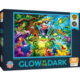MasterPieces Glow in the Dark 60 Right Fit Puzzles Collection - Abracadabra 60 Piece Jigsaw Puzzle, 14"x19"