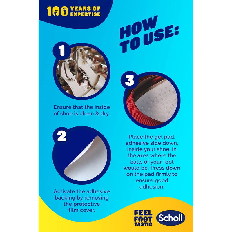 Scholl Party Feet Ball of Foot Gel Cushions