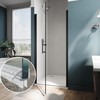Shower Door Bottom Seal, 2-Pack PVC Strips with Sweep 39"