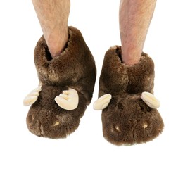Lazy One Animal Critter Slippers for Kids and Adults, Cute and Cozy Moose Slippers