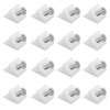 50 Pcs Drawer Angle with Screws Code Bracket Fastener, Plastic