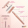 iQVita® Premium Safety Razor Women's - Rose Gold - Incl.