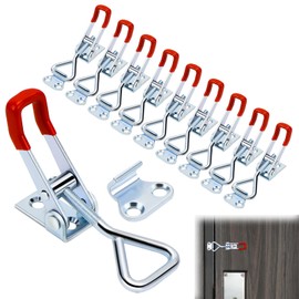 XINFAQAQ 10 Stück Spannverschluss Edelstahl Verstellbar Kistenverschluss Metall Hebel Verschluss Schwerlast 100kg Bordwandverschluss für Werkzeugkästen Kofferraum Koffer Kisten Schrank Schublade