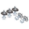 uxcell #12 x 3/4" Self Drilling Screws with Rubber Washer,