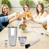 QWORK 24oz Cocktail Shaker Set, Stainless Steel Martini Shaker with