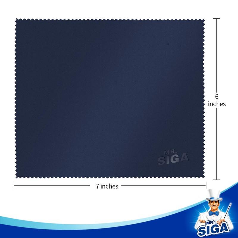 MR.SIGA Premium Microfiber Cleaning Cloths for Lens, Eyeglasses, Screens, Tablets,