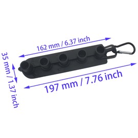 HAJXZH 1 PCS Pressure Washer Tip Holder Plastic 5 Holes Quick Connect Spray Nozzle Holder for Storing High Pressure Nozzle Tips