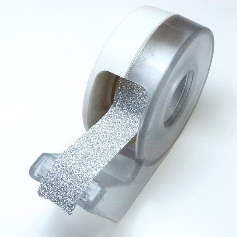 GT-029 Glitter Tape, Silver, Fine Glitter, Decoration, Wrapping, Seal, Present,