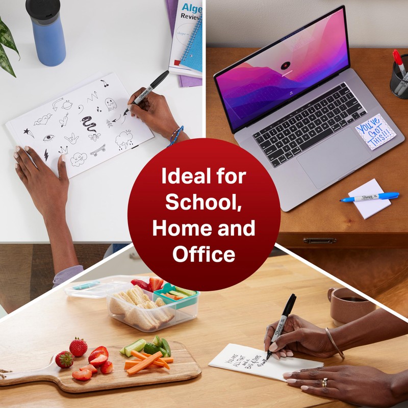 Sharpie Permanent Markers | Fine Point | 80s Glam Colours