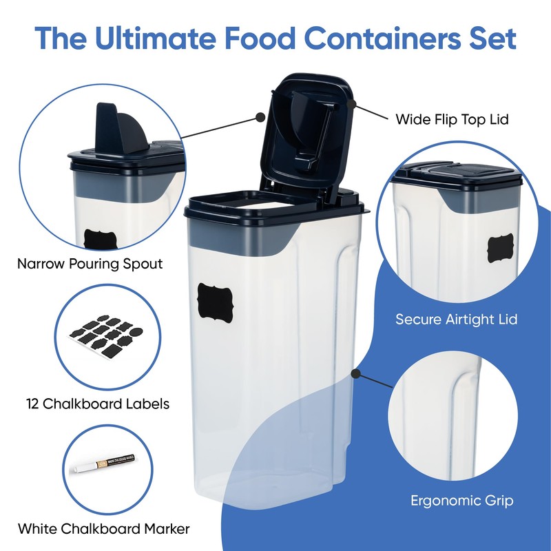 Chef's Path Airtight Food Storage Containers - Pack of 4