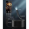 KAIWEETS 8-LED HD Borescope Camera - IP67 Waterproof Endoscope for