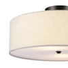 GLOBE Electric 60315 2-Light Flush Mount Ceiling Light, Dark Bronze