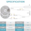 Wefomey White LED Strip Lights, 131ft Dimmable 24V LED Lights
