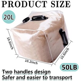 2 Pack Heavy Duty Pool Weight Plastic Sand Bags, 50 LB Universal Pool Weight for Above Ground Entry Systems, Steps and Ladders(Without Sand)