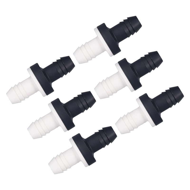 6Pcs Check Valve Plastic Non Return 1 Way Inline Valve