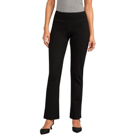 JAG Jeans Women's Mid Rise Bootcut Pull-on Pants, Black, 8