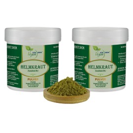 Vitaideal Vegan® "Spar-Pot" Helmwort Powder (Scutellaria Hb.) 2 x 300 g including measuring spoon, purely natural without additives.