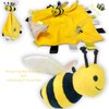 Yelllow Baby Bee Plush Comfort Security Tag Taggy Blanket and