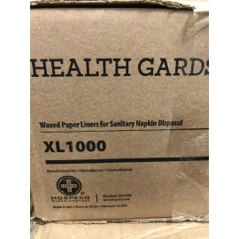 health gards 100x Bags XL1000 HEALTH GARDS Kraft Waxed sanitary napkin Tampon disposal sacks