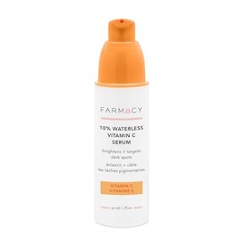 Farmacy Suero 10% de vitamina C para la cara, suero facial con vitamina C iluminador para reafirmar y suavizar la textura de la piel, ácido ascórbico 