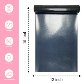 Glitter Heat Transfer Vinyl for Black, 12" X 15ft Htv Vinyl for Ironing of Plants, Flashpoint Design is Suitable Customised Gifts Such As Sportswear, Cotton Clothing, Bags, Brogues, Etc.