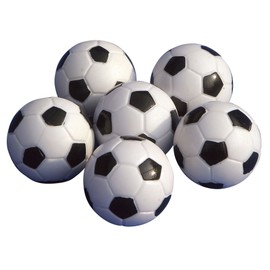Hotportgift Unisex's Gamesson Table football balls 32mm (6pcs) -Black/white, 32 mm