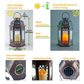 SteadyDoggie Solar Lanterns 2 Pack Family
