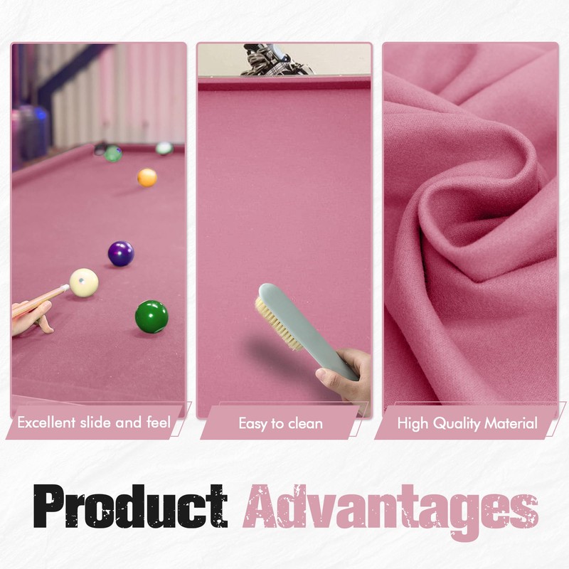 iEsstros 8ft Pool Table Felt and Bumper Kit Felt for
