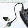 XMSJSIY Mini XLR to Screw Terminal Block Adapter Audio Microphone