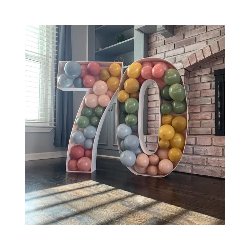 3FT Mosaic Balloon Frame Number 7 Pre-Cut Kit Foam Board