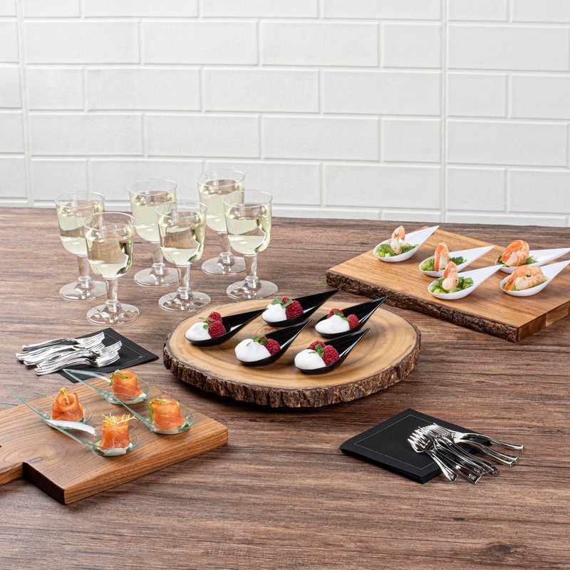 Restaurantware 4 x 2 Inch Teardrop Spoons 100 Appetizer Spoons