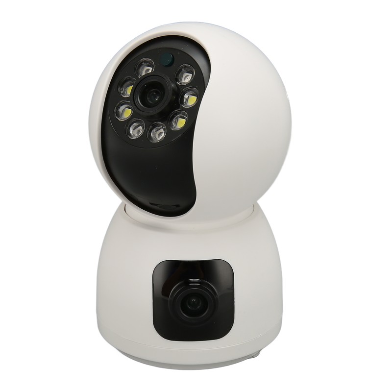 Security Camera 2K 4MP Dual Lens 2.4G Mobile App 360°
