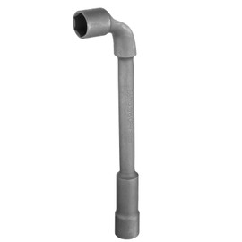 sourcing map L Shaped Angled Hex Socket Wrench 16mm CR-V Double Ended Metric 6 Point Tubular Socket Spanner for General Repairing, Pipeline, Bicycle Car Maintenance