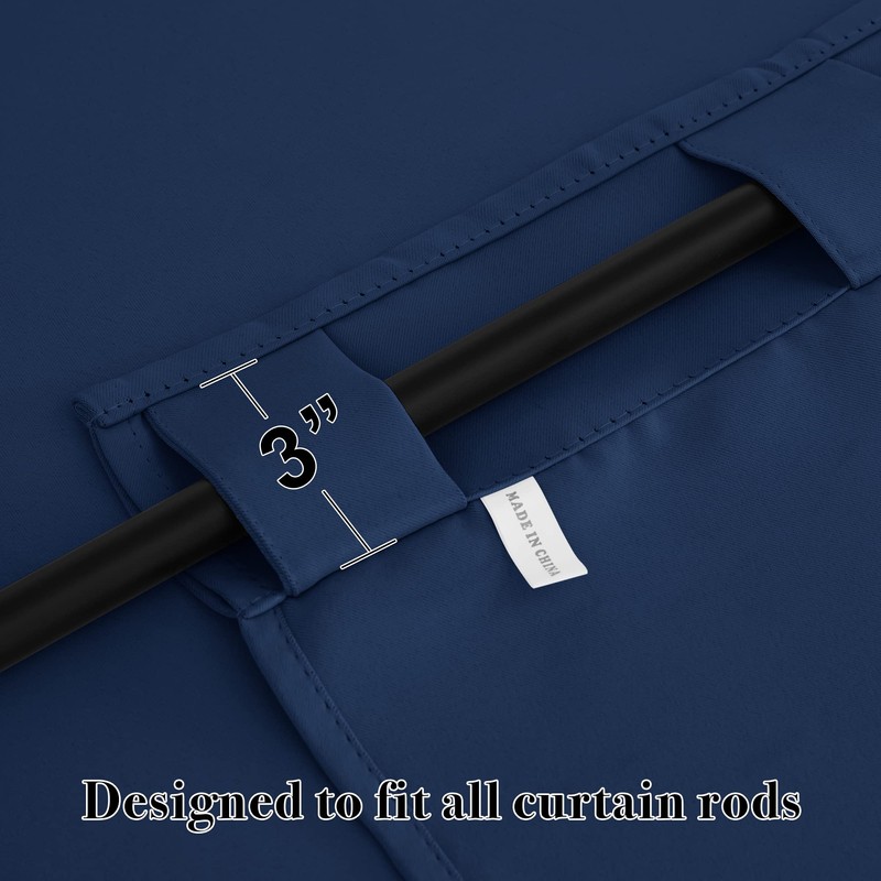RYB HOME Blackout Curtains for Bedroom - Small Window Treatment
