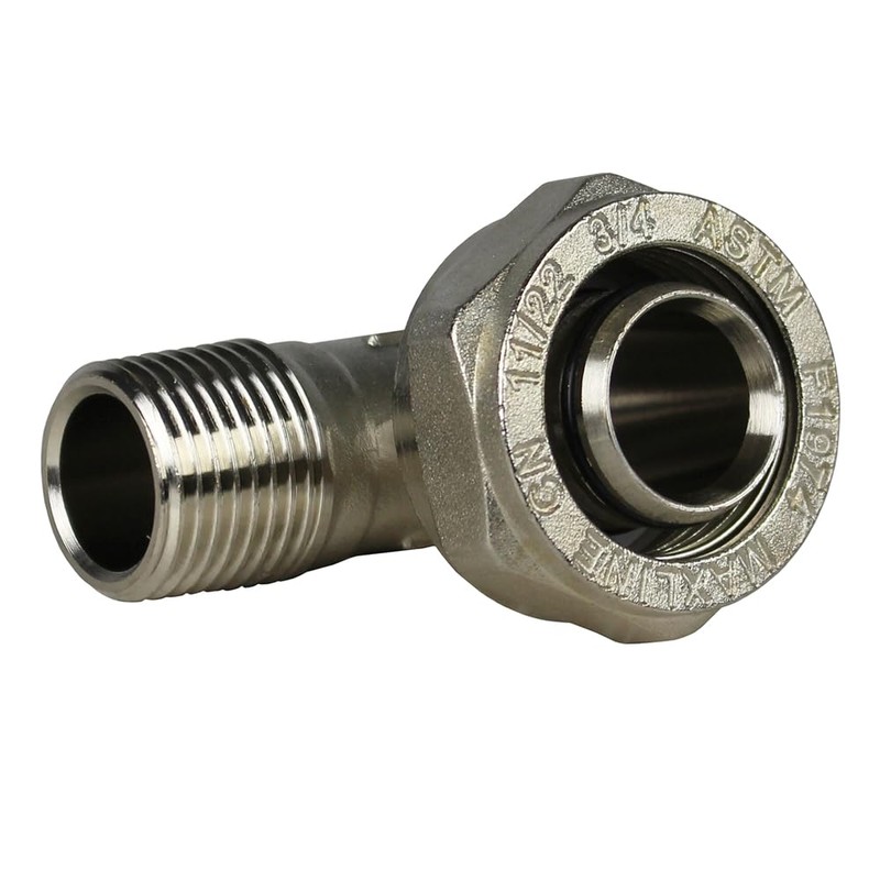 Maxline 90 Degree Elbow Fitting 3/4 Tubing x 1/2" Male