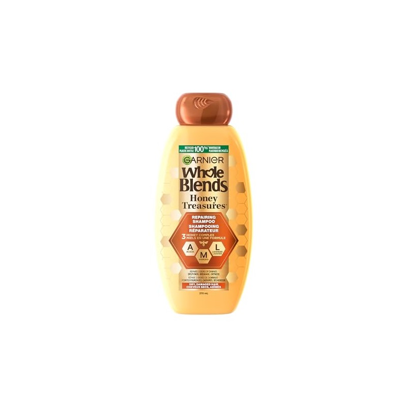 Garnier Whole Blends Repairing Shampoo Honey Treasures, 12.5 Fluid Ounce