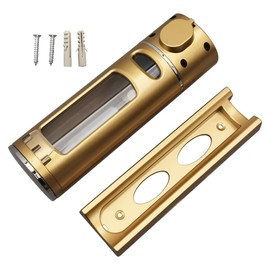 WYDDDARY Wall Mounted Soap Dispenser 0.1gal Golden Press-Fit Soap Dispenser ABS Shower Gel and Shampoo Dispenser