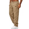 Mens Casual Jogger Pants Elastic Chino Pants Classic Fit Lightweight