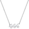 HSWYFCJY Dainty Angle Number Necklace for Women 111 222 333