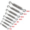 M6 Stainless Steel 304 Turnbuckle Double Hook Wire Tension Tensioner