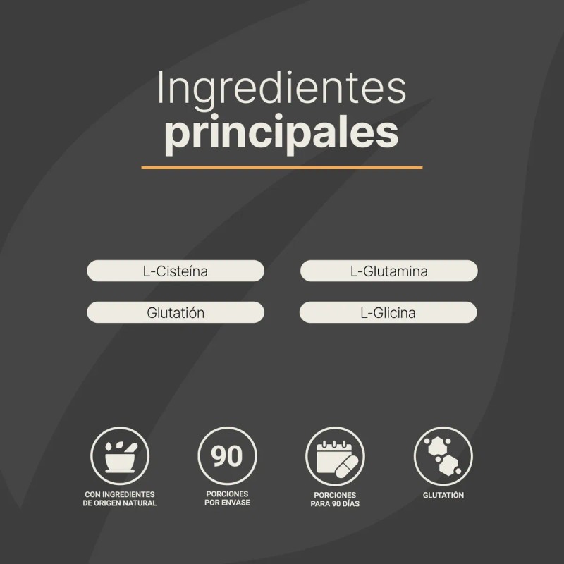 Glutatión 180 Cápsulas Precursor Life