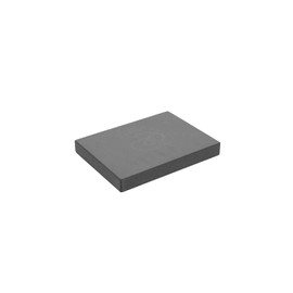 Fitness Mad Pilates Head Block, 25mm x 150mm x 205mm, Eco Friendly Yoga Block, High Density EVA Non Slip Block for Pilates, Yoga and Home Workouts (Charcoal)