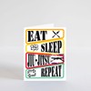 PICTURE THIS PRINTS Eat Sleep Jiu Jitsu Repeat Funny Brazilian